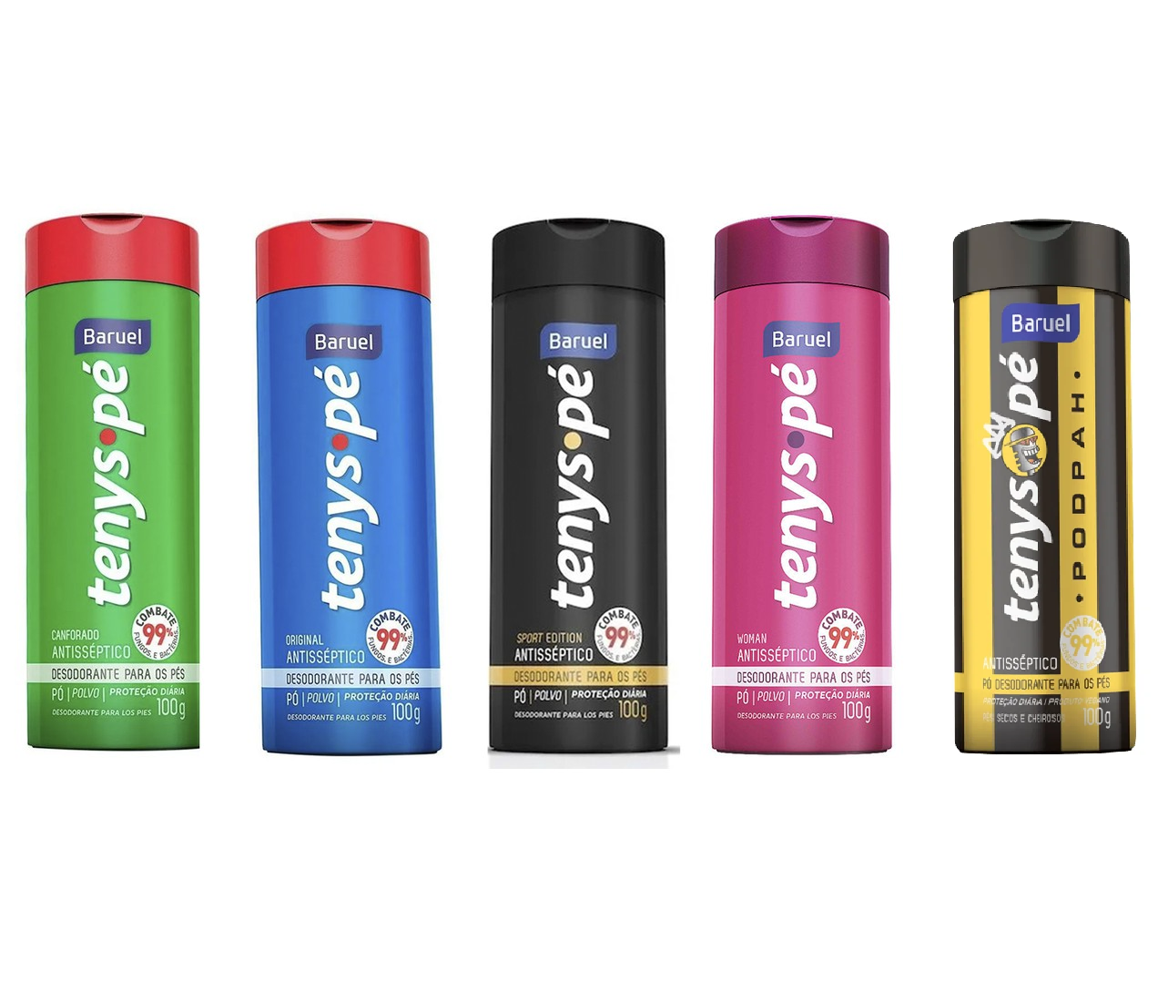 Talco Antisséptico para os Pés Tenys Pé Baruel - Unidade (100g)